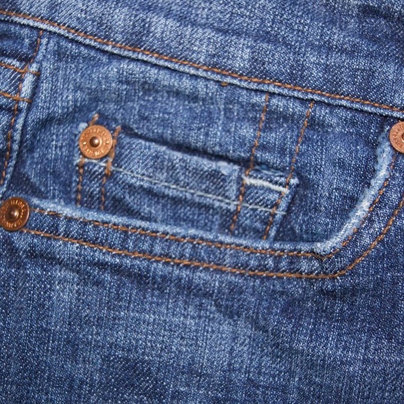 7 For All Mankind Crystal Blue Jeans - Picture 8 of 8